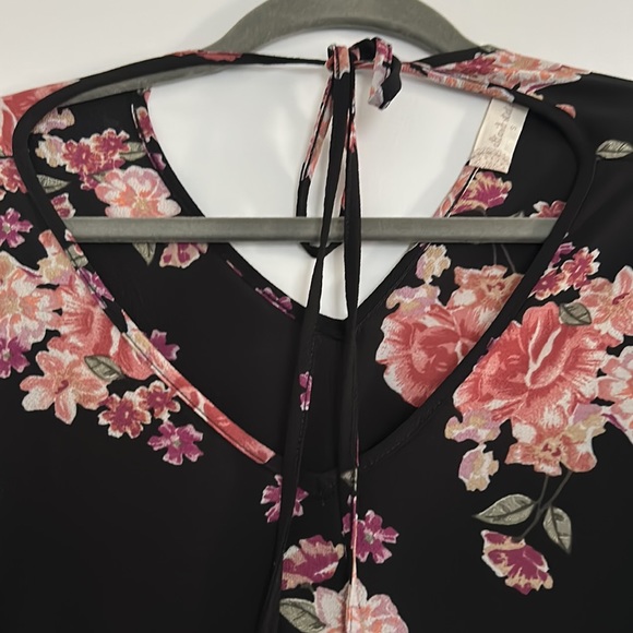 Altar’d State Floral Black Mini Dress - Picture 5 of 6